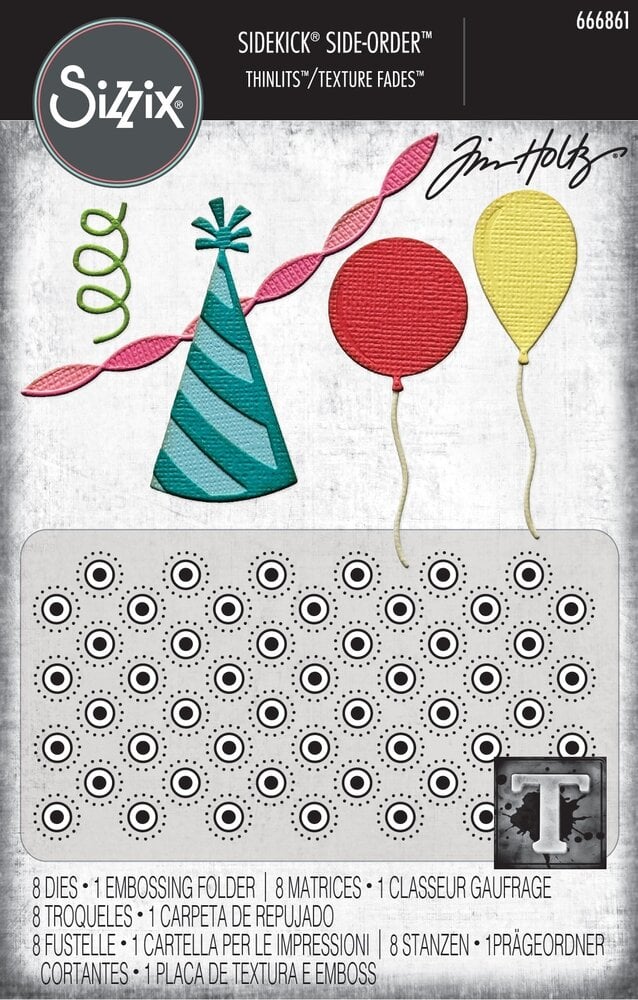 Bild 1 von 2D TF Embossing Folder Thinlit Set Vault Side Order Celebrate by Tim Holtz