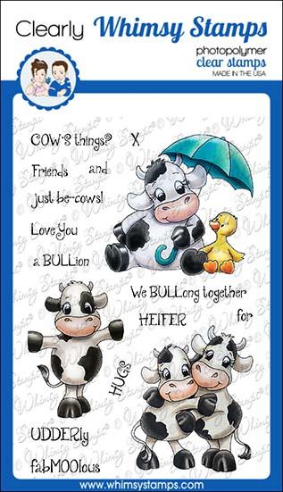 Bild 1 von Whimsy Stamps Clear Stamps - Cow Friends