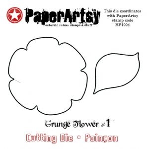Bild 1 von Stanzschablone PaperArtsy Grunge Flower 1