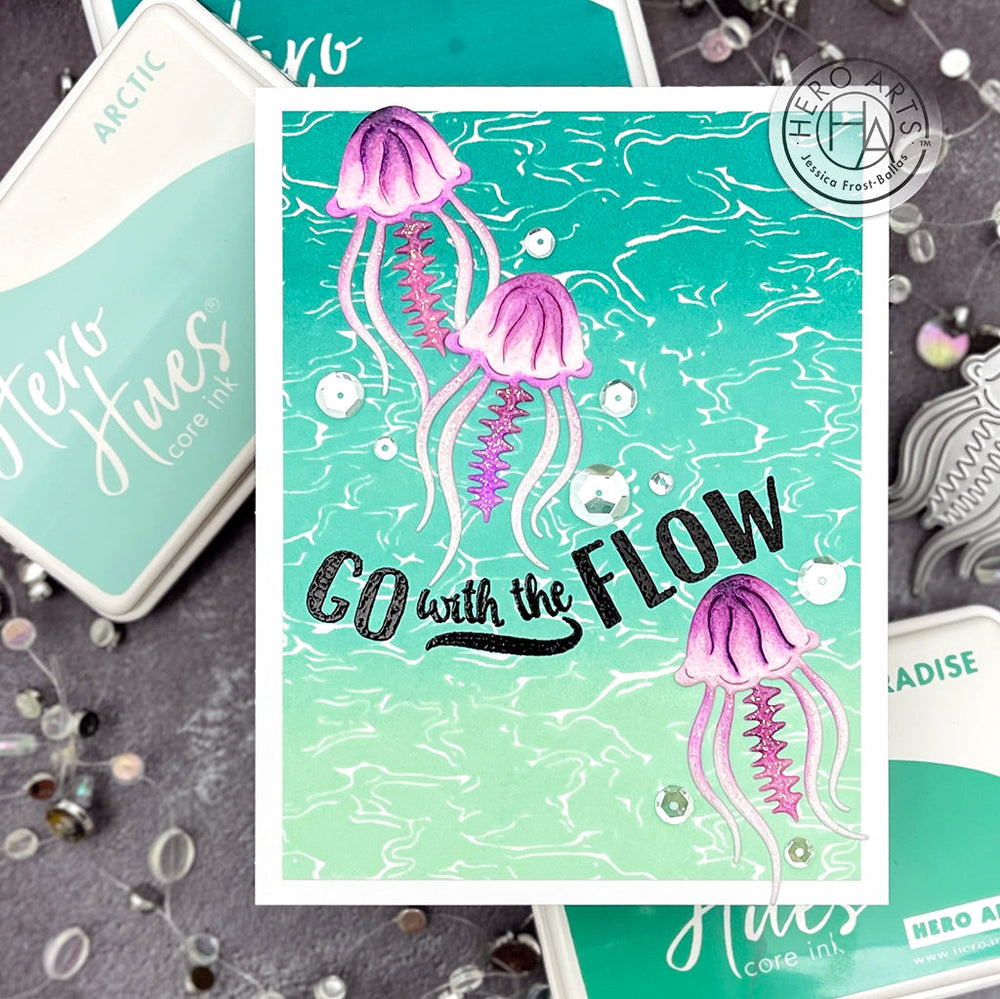 Bild 1 von Hero Arts Cling Stamp - Aqua Texture Bold Prints - Wasser