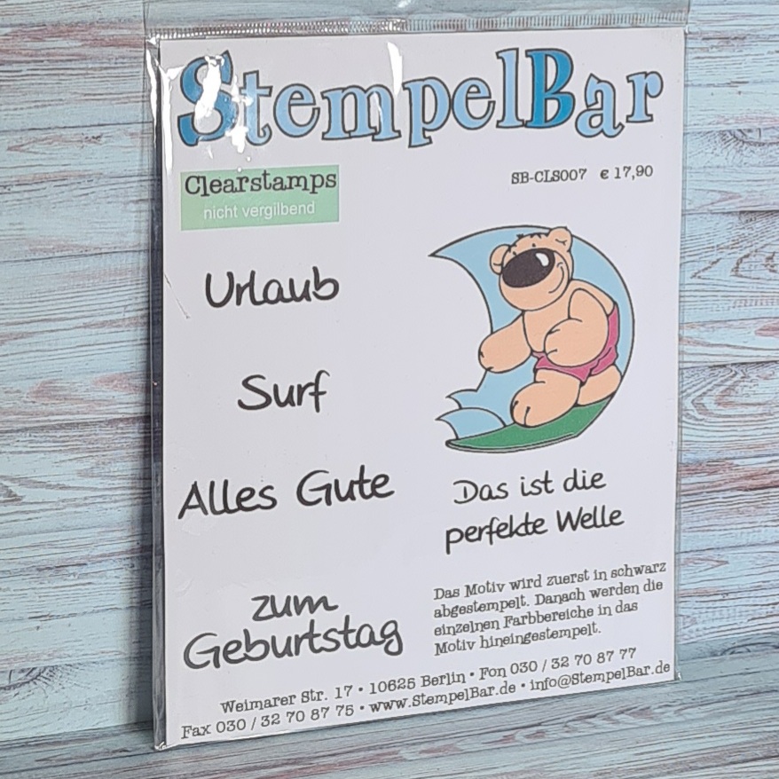 Bild 1 von StempelBar Clear Stamps - Surf-Bär