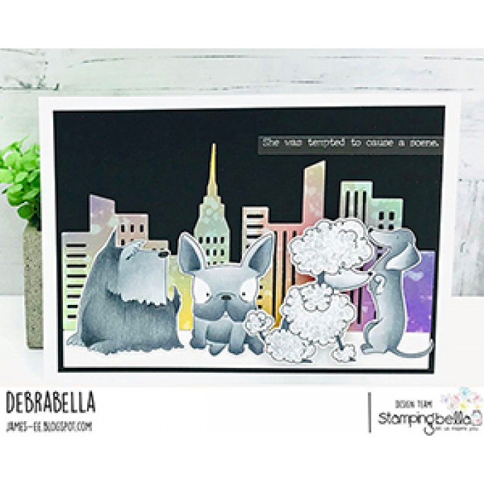 Bild 1 von Gummistempel Stamping Bella Cling Stamp FRENCHIE, SCOTTIE, POODLE AND DACHSIE RUBBER STAMPS