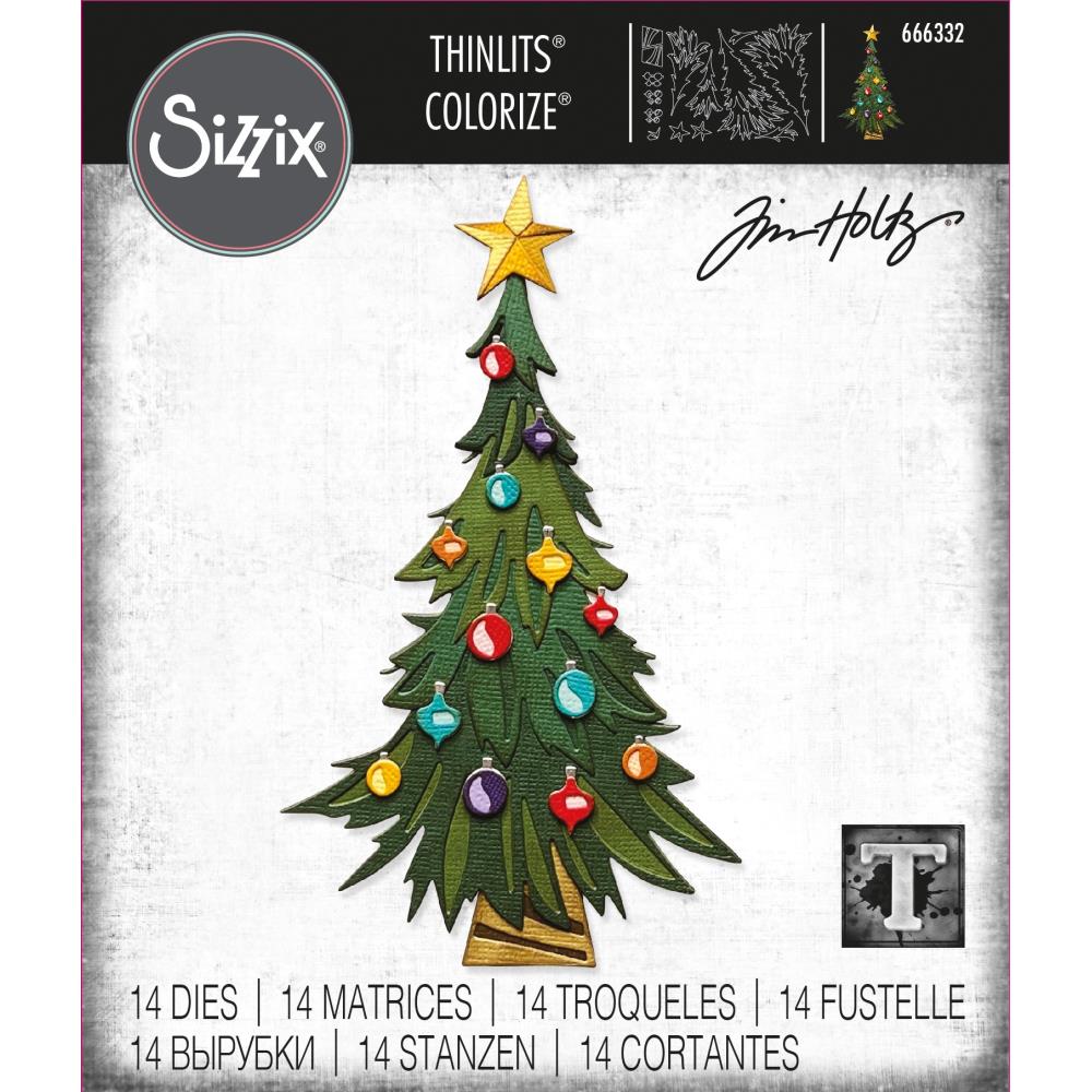 Bild 1 von Sizzix Thinlits Die by Tim Holtz - Stanzschablone - Trim a Tree, Colorize