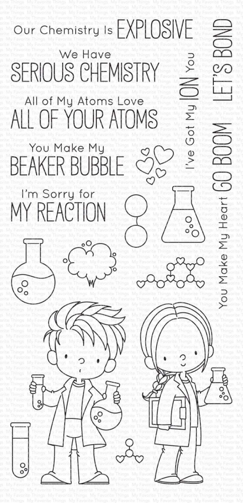 Bild 1 von My Favorite Things - Clear Stamps BB Cute Chemists - Im Chemielabor
