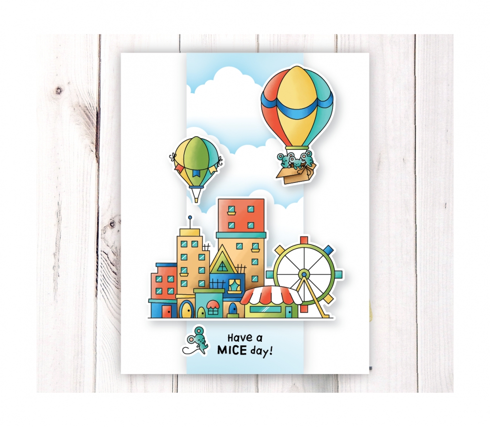 Bild 1 von LDRS Creative - Boardwalk Mice Stamp Set - Stempel Promenade/Mäuse