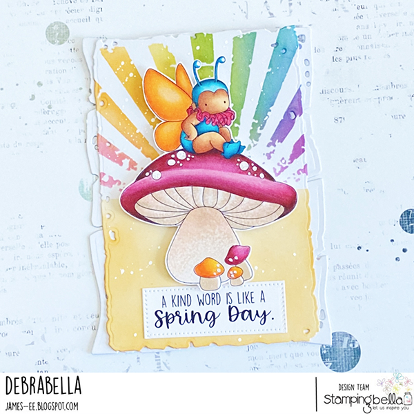 Bild 1 von Gummistempel Stamping Bella Cling Stamp TINY TOWNIE WONDERLAND CATERPILLAR HAS HIS WINGS 