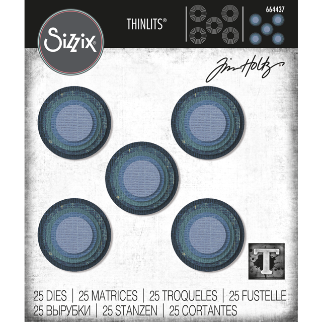 Bild 1 von Sizzix Thinlits Dies Stanzschablone By Tim Holtz Stacked Tiles, Circles - Kreis