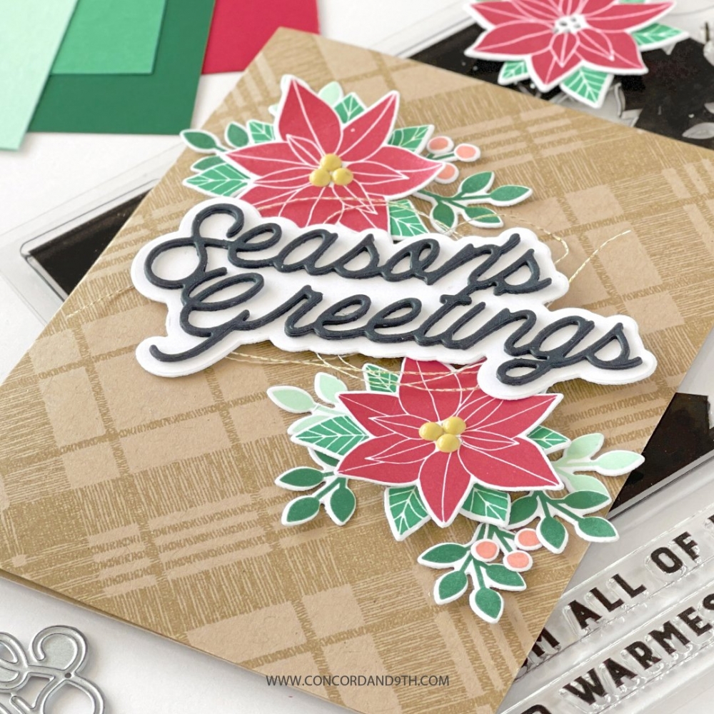 Bild 1 von Concord & 9th Clear Stamp - POINSETTIA FILL-IN - Weihnachtsstern