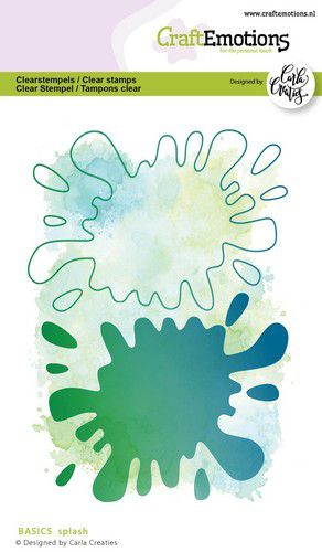 Bild 1 von CraftEmotions Stempel - Clear Stamps A6 - CC BASICS Spritzpapier A6 Carla Creaties