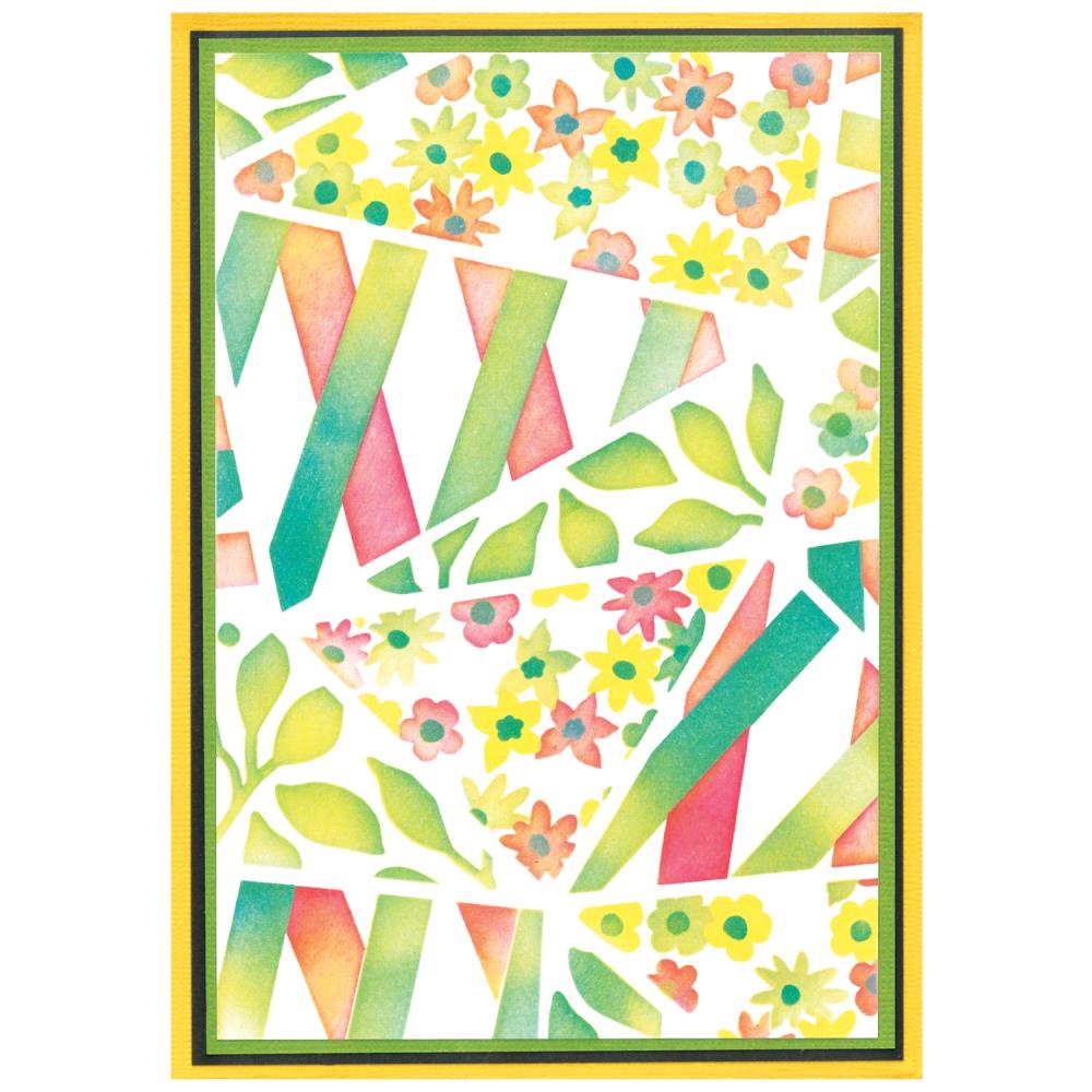 Bild 1 von Sizzix - A6 Stencil By Stacey Park - Fragmented Floral #2