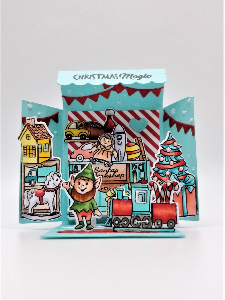 Bild 1 von Art Impressions Clear Stamps with dies MB Christmas - Stempelset inkl. Stanzen