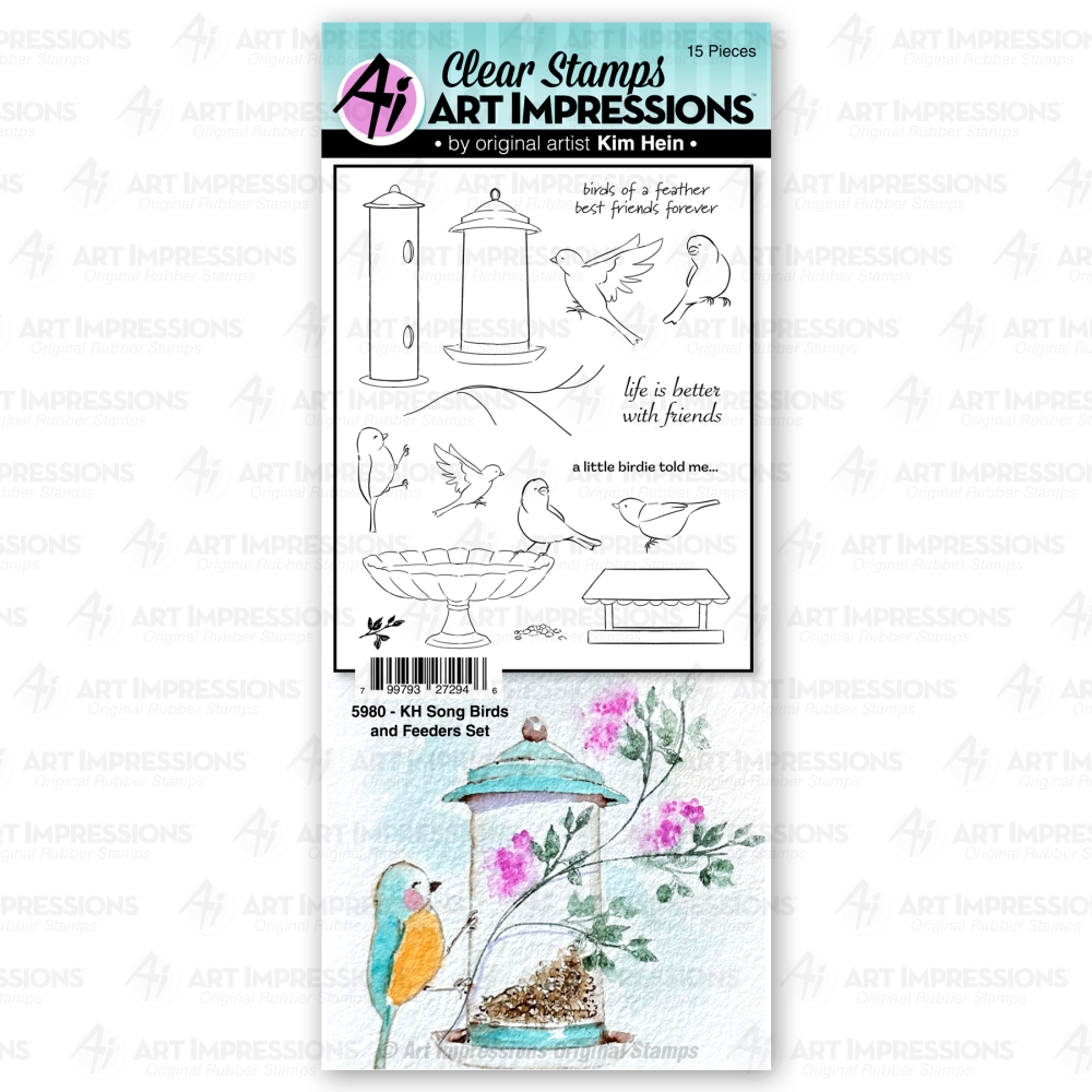 Bild 1 von Art Impressions Stamp Set - Floral Long Stem Bouquet Set