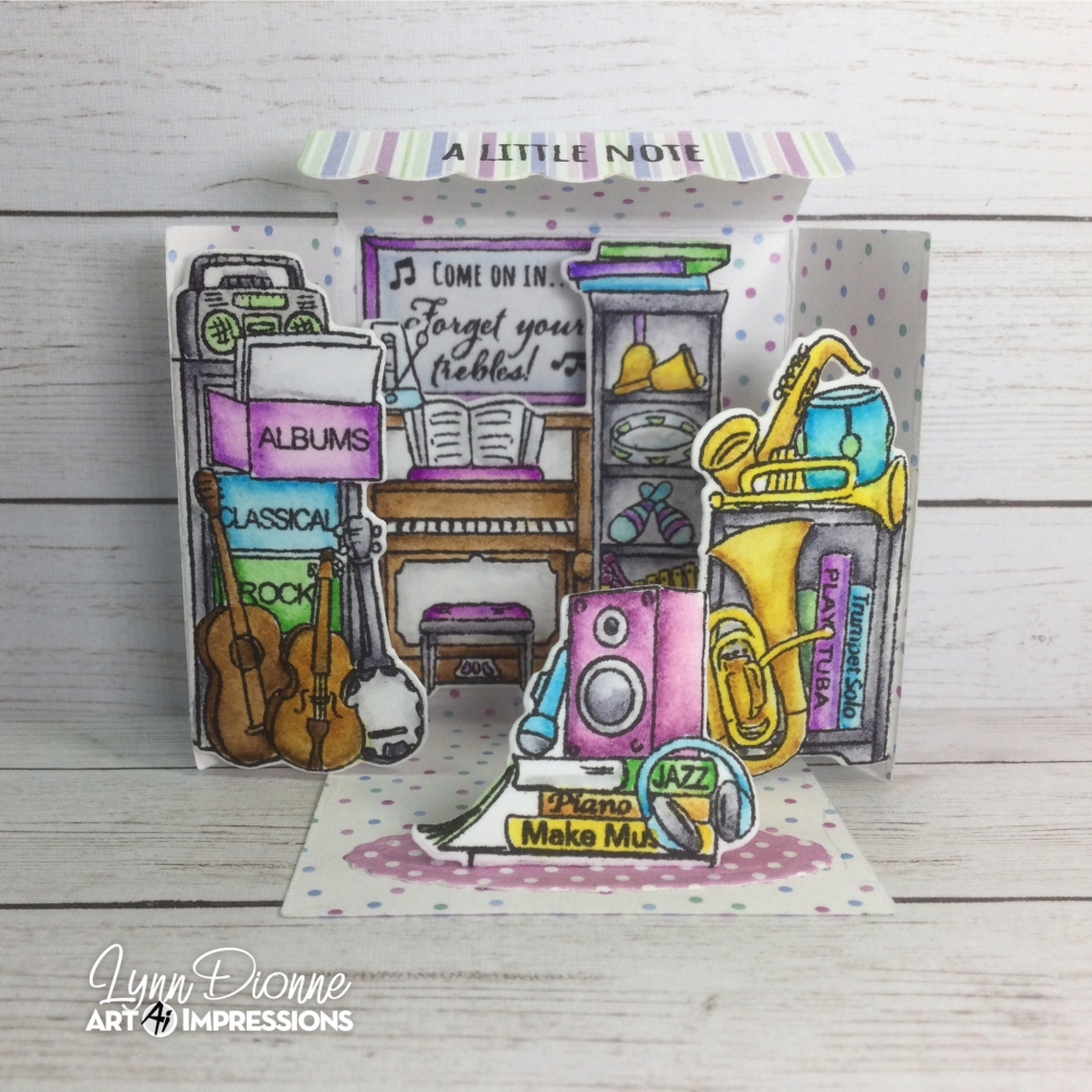 Bild 1 von Art Impressions Clear Stamps with dies Music Shop MB - Stempelset inkl. Stanzen