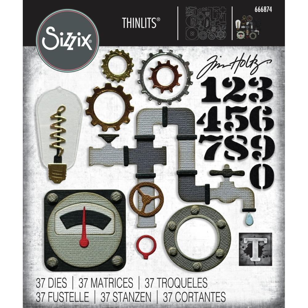 Bild 1 von Sizzix Thinlits Die by Tim Holtz - Stanzschablone - Vault Industrial