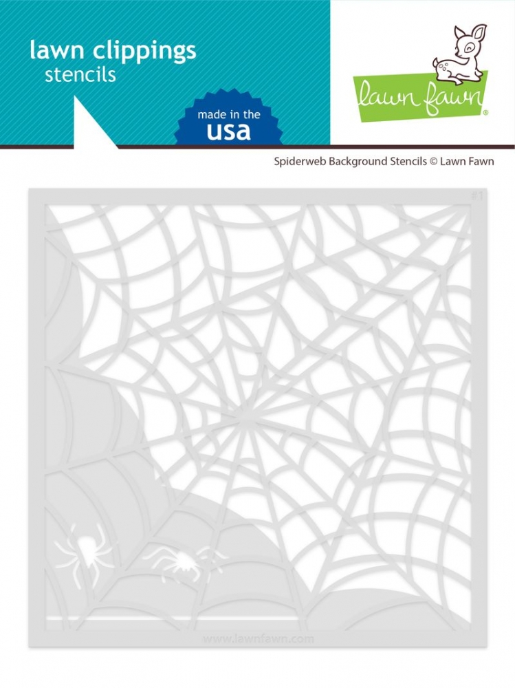 Bild 1 von Lawn Fawn Lawn Clippings Stencils - Schablone spiderweb background stencils spiderweb background ste