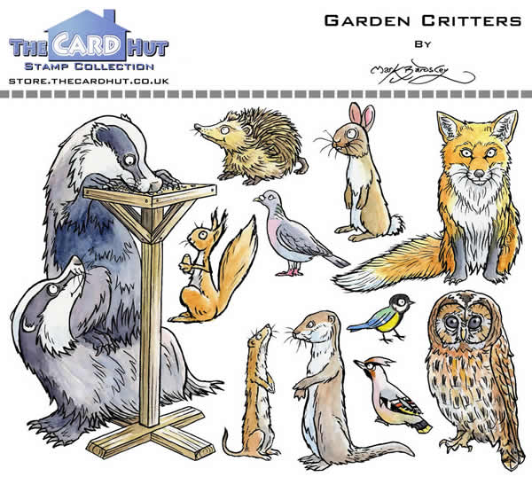 Bild 1 von The Card Hut Clear Stamps - Garden Critters - Stamp Set