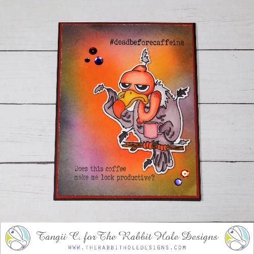 Bild 1 von The Rabbit Hole Designs Clear Stamps  - Caffeinated Vulture - Geier