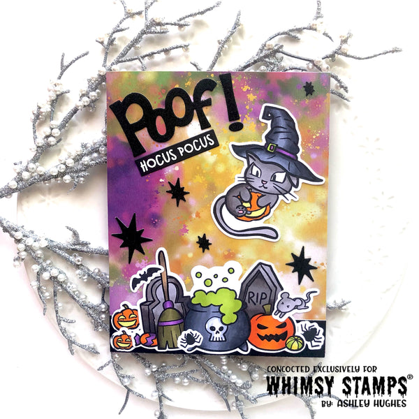 Bild 1 von Whimsy Stamps Die Stanze  -  Poof! Word - Poof! Wort
