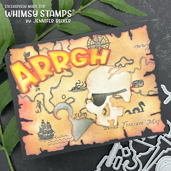 Bild 1 von Whimsy Stamps Die Stanze  -  Arrgh Word and Shadow Die Set
