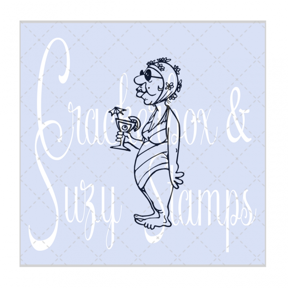 Bild 1 von Crackerbox & Suzy Stamps Cling - Gummistempel Clara with Cocktail sm.