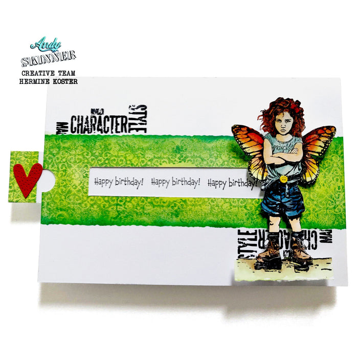 Bild 1 von Cosmic Shimmer Pre Cut Stamp - Gummistempel - Andy Skinner Princess Attitude