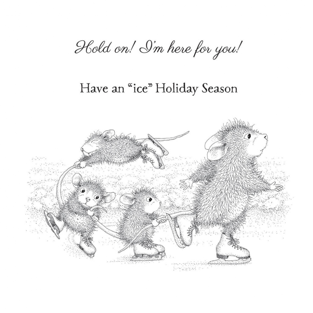 Bild 1 von Spellbinders Hold On! Cling Rubber Stamp Set - House Mouse Stempelgummi