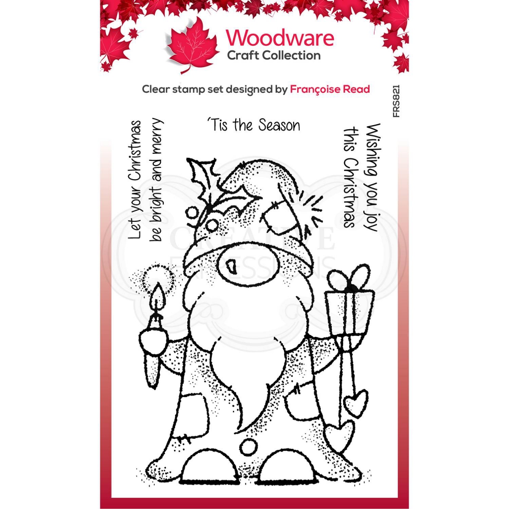 Bild 1 von WOODWARE Clearstamps  Clear Magic Singles - Seasonal Gnome - Weihnachtsgnome