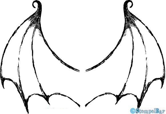 Bild 1 von StempelBar Stempelgummi Fledermausflügel