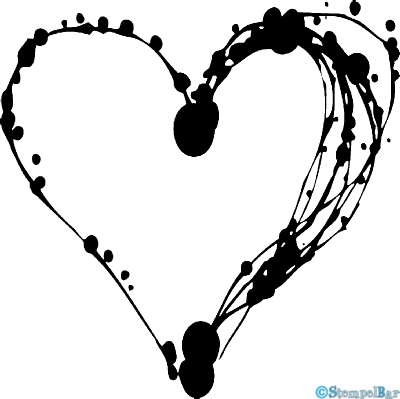 Bild 1 von StempelBar Stempelgummi Herz mit Punkten