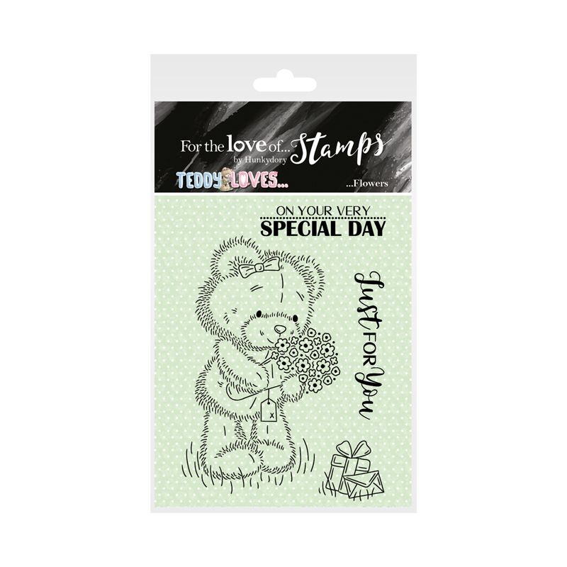 Bild 1 von For the love of...Stamps by Hunkydory - Clearstamps Teddy Loves... Flowers