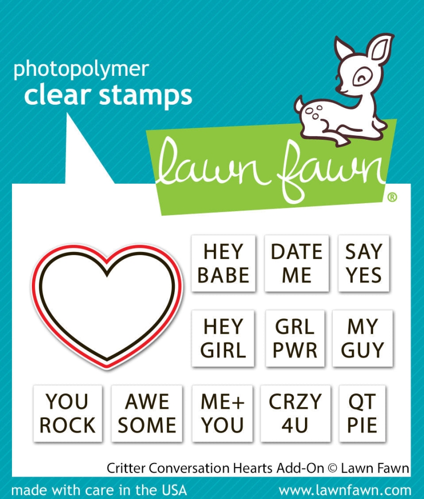Bild 1 von Lawn Fawn Cuts  - Stanzschablone critter conversation hearts add-on lawn cuts