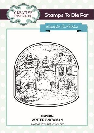 Bild 1 von Creative Expressions Pre Cut Stamp - Gummistempel - Winter Snowman