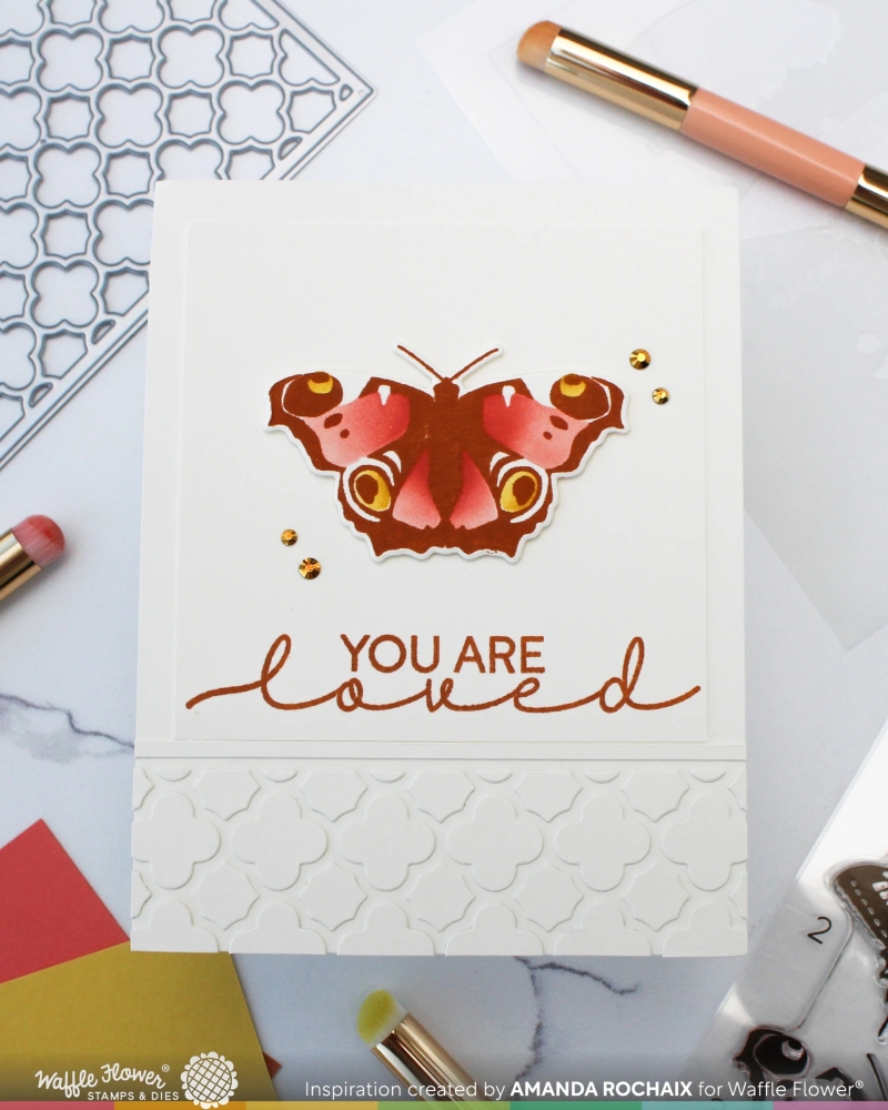 Bild 1 von Waffle Flower Postage Butterfly Trio Clear Stamp Set - Stempel
