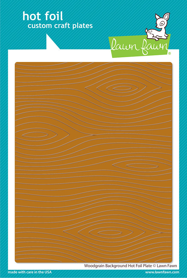 Bild 1 von Lawn Fawn Hot Foil Plates - woodgrain background hot foil plate