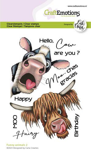 Bild 1 von CraftEmotions Stempel - clearstamps A6 - Funny animals 2 (EN) Carla Creaties