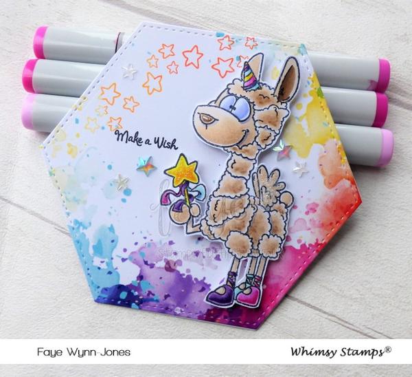 Bild 1 von Whimsy Stamps Clear Stamps  - Fairy Llamacorn Magic