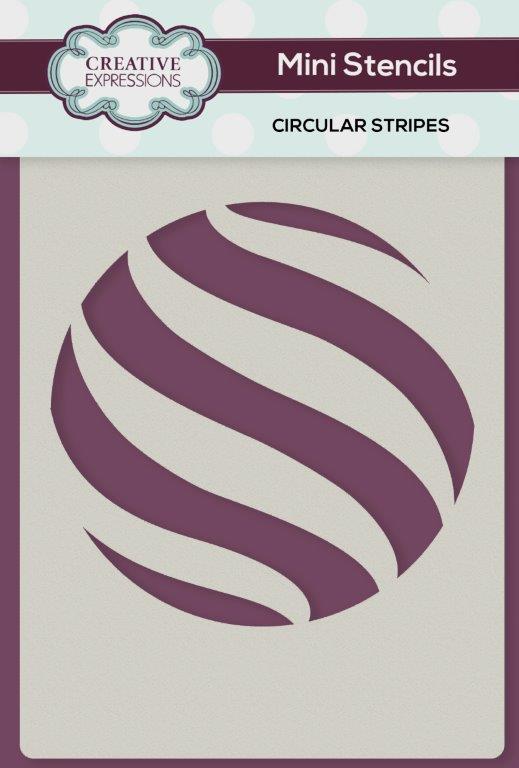 Bild 1 von Creative Expressions Mini Stencil - Circular Stripes