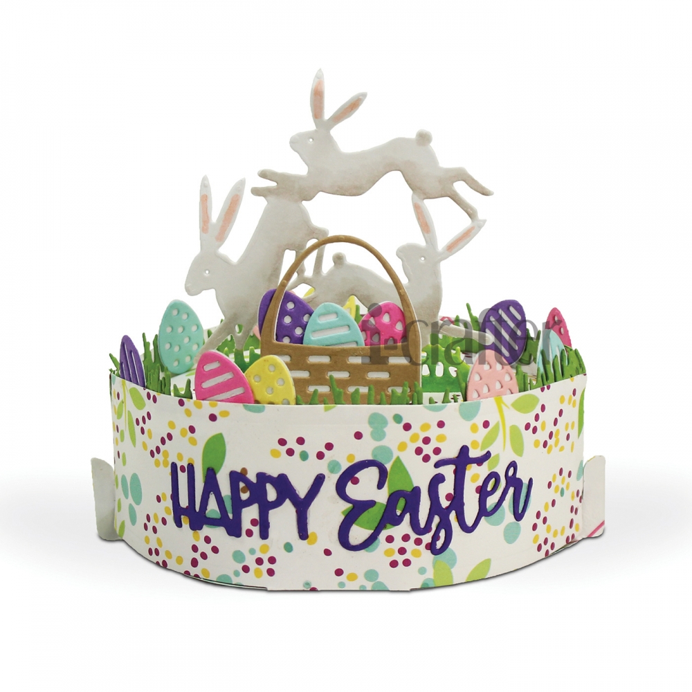 Bild 1 von Stanzschablone Die i-crafter Cut - Box Pops, Easter Add-on, Ostern Hase