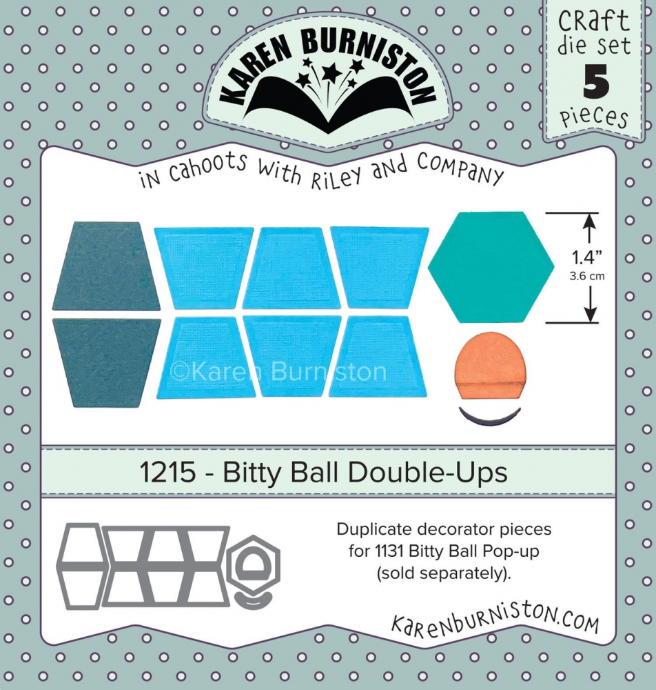 Bild 1 von Karen Burniston Dies Bitty Ball Double-ups - Stanzen als Ergänzung für Bitty Ball Pop-up