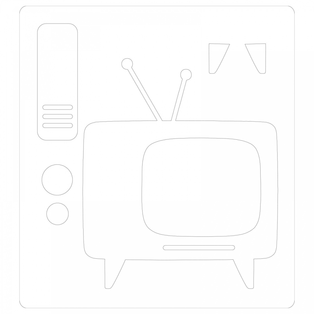 Bild 1 von Sizzix Bigz Die by Tim Holtz - Retro TV - Fernseher