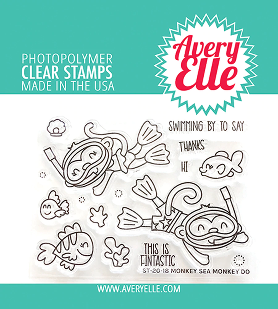 Bild 1 von Avery Elle Clear Stamps - Monkey Sea Monkey Do