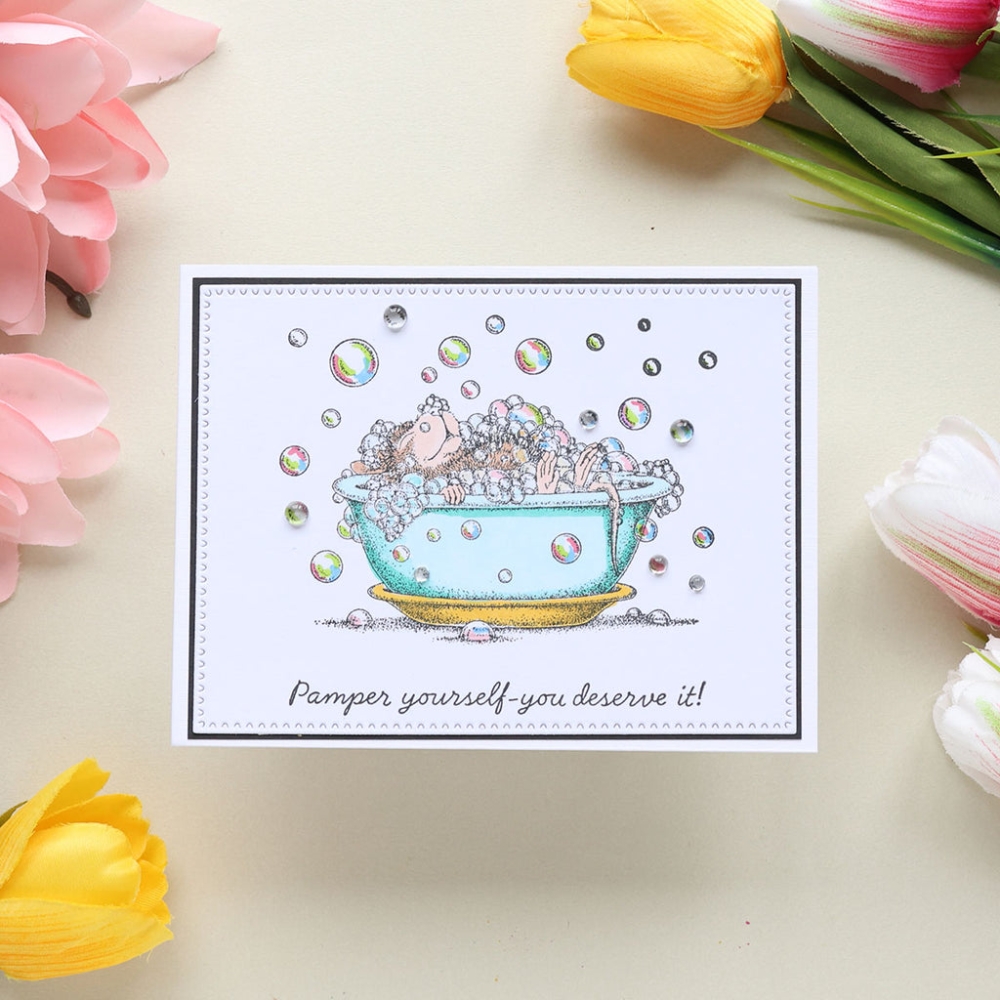 Bild 1 von Spellbinders Spa Day Cling Rubber Stamp Set - House Mouse Stempelgummi