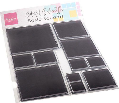 Bild 1 von Marianne Design Clear Stamps Colorful Silhouette - Basic Quadrate