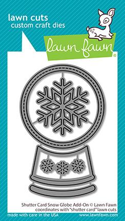 Bild 1 von Lawn Fawn Cuts  - Stanzschablone Shutter Card Snow Globe add-on