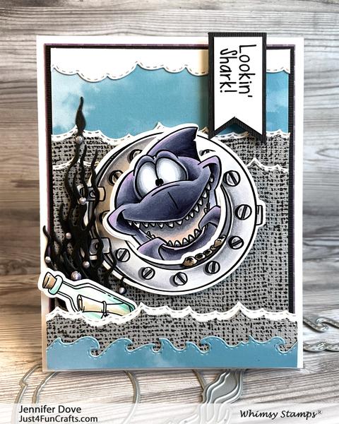 Bild 1 von Whimsy Stamps Clear Stamps - Lookin' Shark Elements -Hai Zubehör