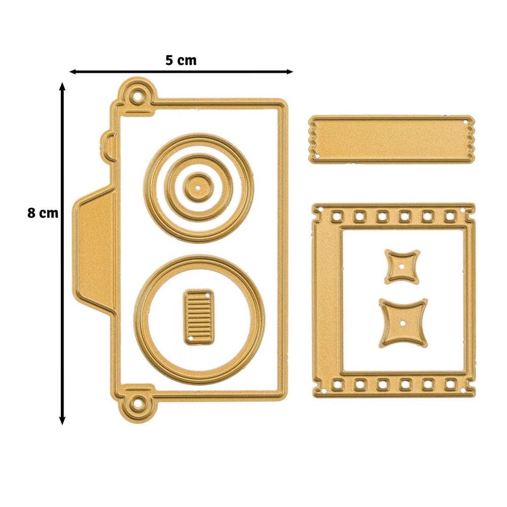 Bild 1 von Vaessen Creative • Stanz- und Prägeschablonen  Vintage-Kamera