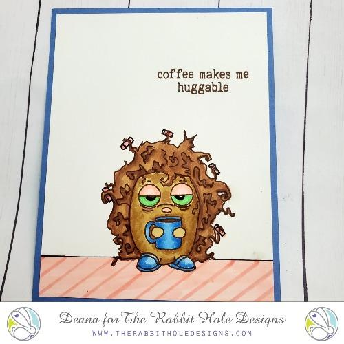 Bild 1 von The Rabbit Hole Designs Clear Stamps  - Caffeinated Porcupine - Stachelschwein