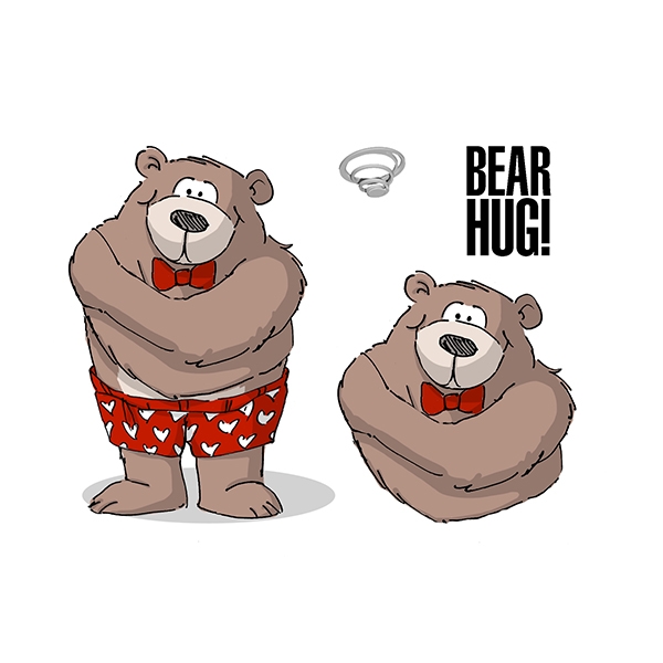 Bild 1 von Art Impressions Stempelgummi Shake Your Booty Bear Hug Set