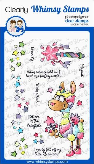 Bild 1 von Whimsy Stamps Clear Stamps  - Fairy Llamacorn Magic