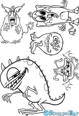 Bild 1 von StempelBar Stempelgummi Monster-Set